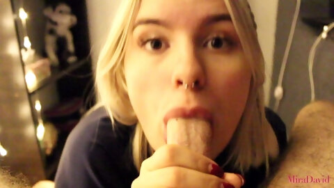 Amazing blowjob after shower and quick fuck -...